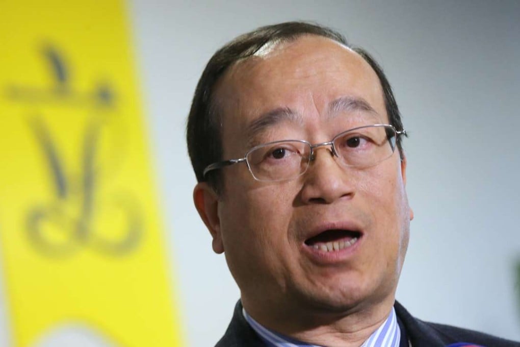 Lawmaker Chan Kam-lam speaking to media last month at Tamar. Photo: Dickson Lee