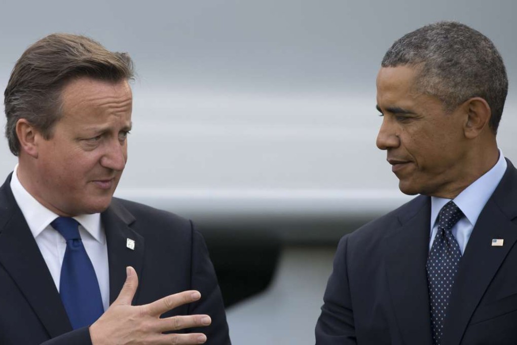 British Prime Minister David Cameron (left) and US President Barack Obama. Photo: AP