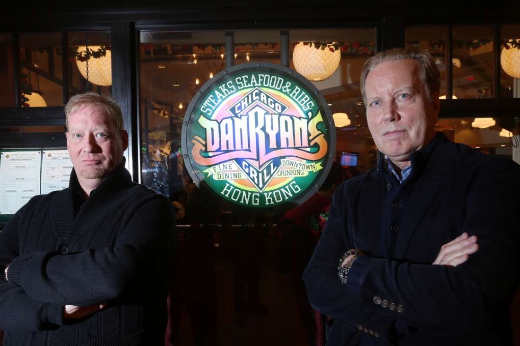 Jeremy Lieberman (Left), Chief Operation Officer and Merritt Croker, Chief Executive Officer of Windy City at Dan Ryan's Restaurant in Pacific Place. Photo: K. Y. Cheng