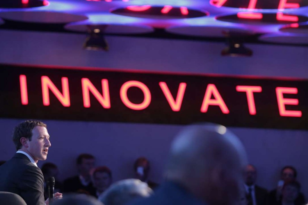 Facebook chief executive Mark Zuckerberg at an award ceremony in Berlin last month. Photo: EPA