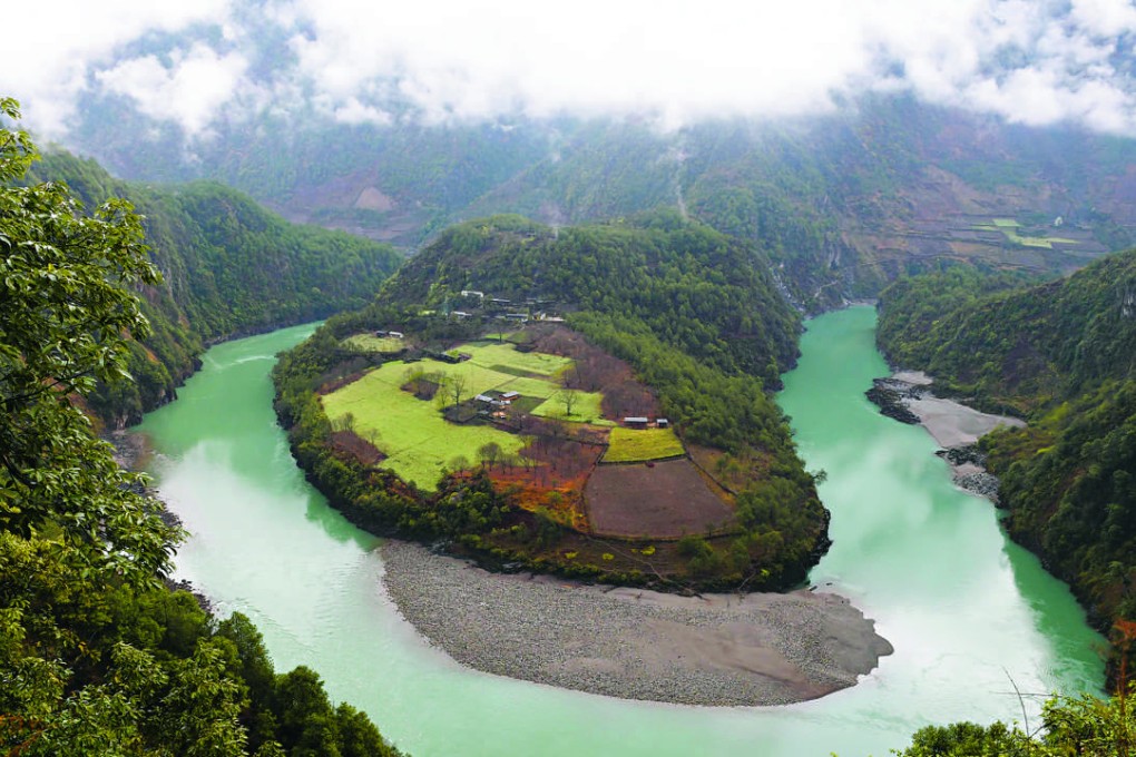 The Nu River at Bingzhongluo in Yunnan province. It is the last undammed major river in Southeast Asia. Photo: AFP