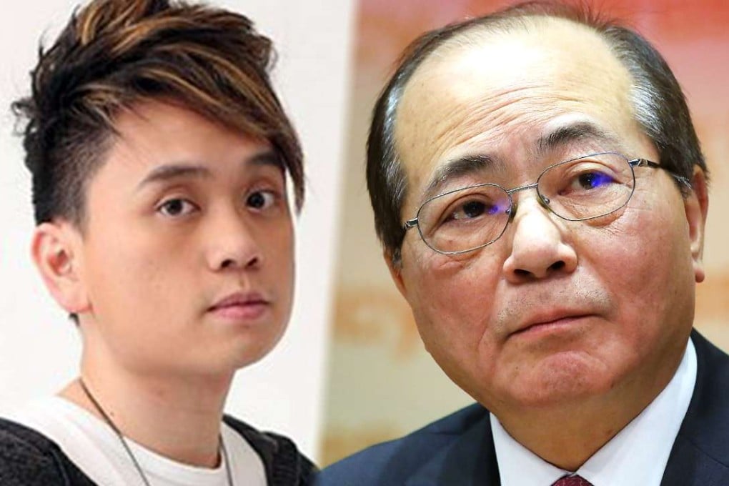 Chinese University scholar Simon Shen and education minister Eddie Ng. Photo: K. Y. Cheng