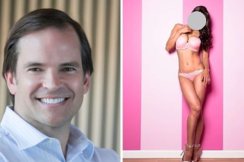 Venture capitalist Michael Goguen and Amber Laurel Baptiste, the woman who accuses him of reneging on a US$40 million sex contract. The photo of Baptiste is taken from a counter lawsuit filed by Goguen. Photo: LinkedIn / San Mateo County District Court
