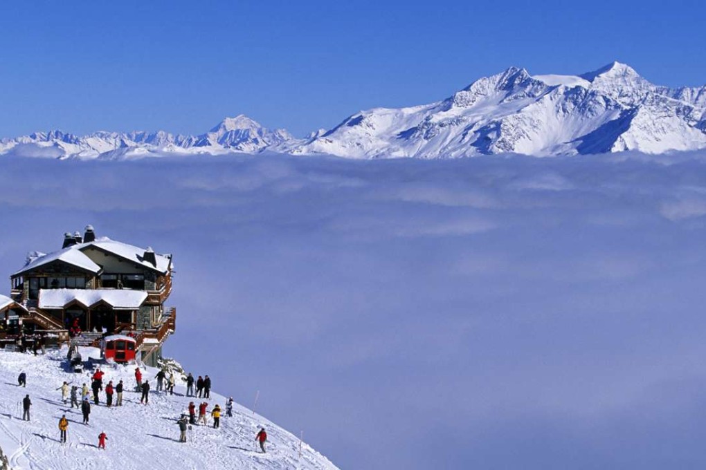 Above the clouds at Courchevel in the French Alps.