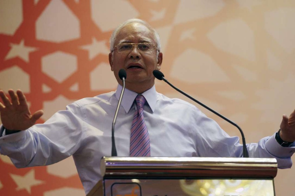 Malaysian Prime Minister Najib Razak delivering a speech in Kuala Lumpur on March 14, 2016. Photo: EPA