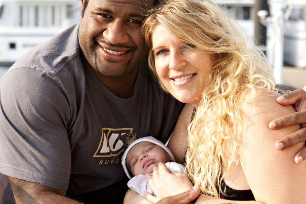 Rabeni with Susan Macdonald and their daughter, Ayami.