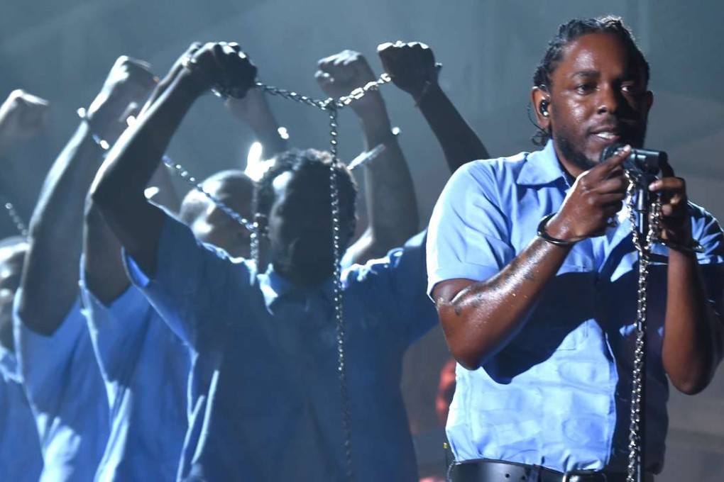 Rapper Kendrick Lamar at this year’s Grammys. Photo: AFP