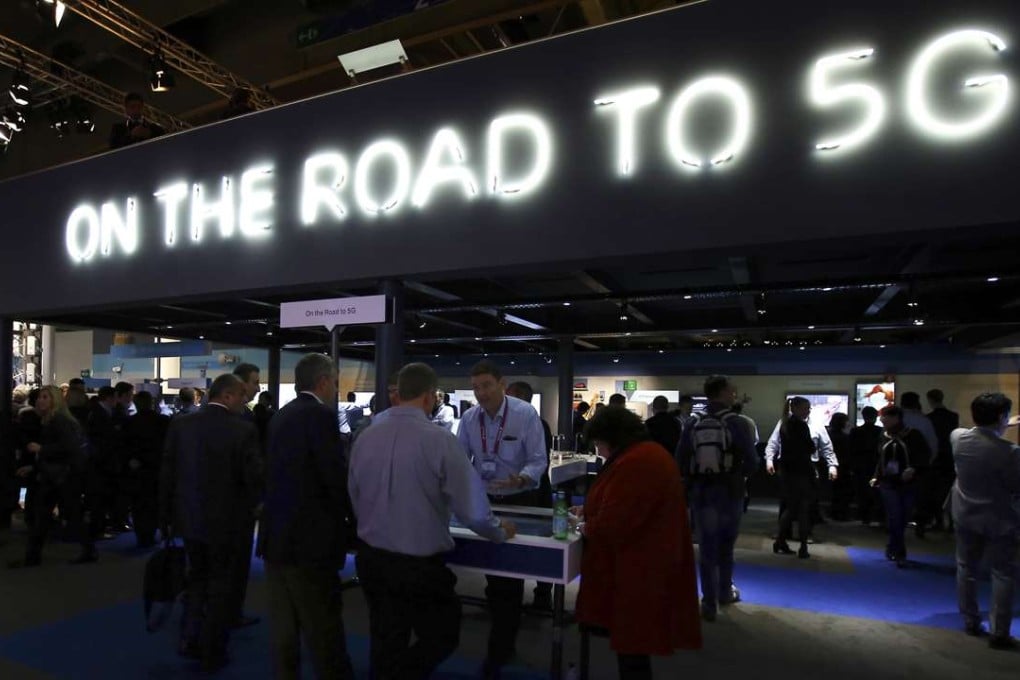 A sign displayed at the Ericsson pavilion during February’s Mobile World Congress in Barcelona. Photo: Corbis