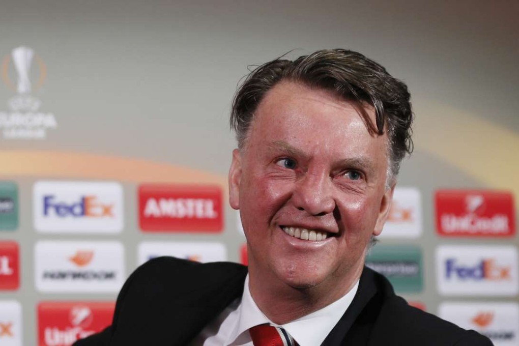 Manchester United manager Louis van Gaal looks relaxed ahead of the second leg at Old Trafford with his side trailing 2-0. Photo: Reuters