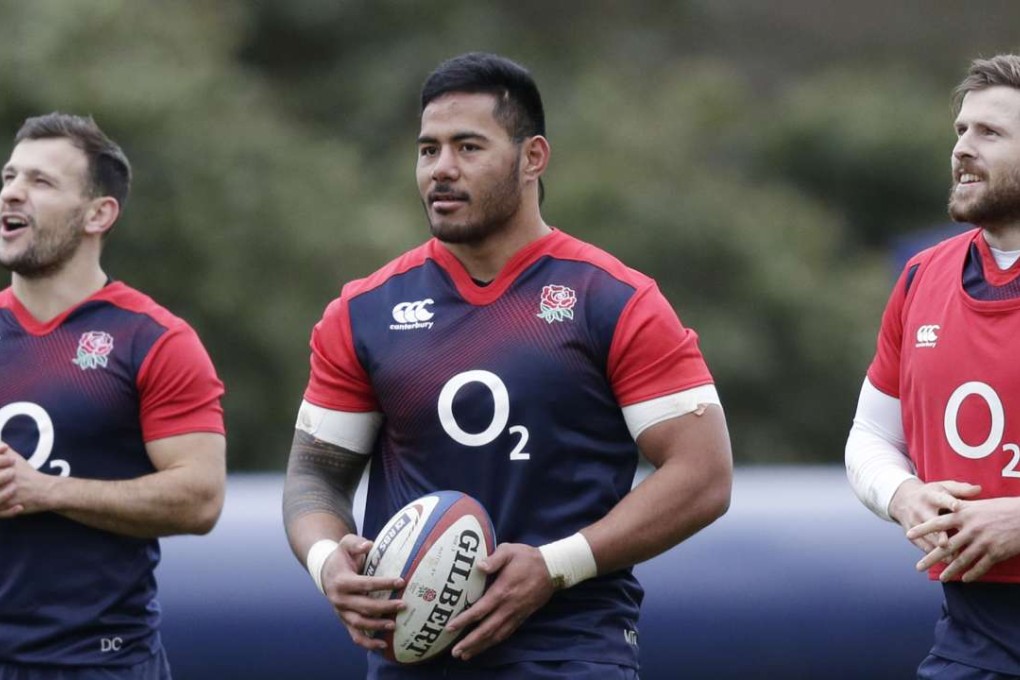 England's Danny Care (left), Manu Tuilagi and Elliot Daly during a training session. Photo: Reuters
