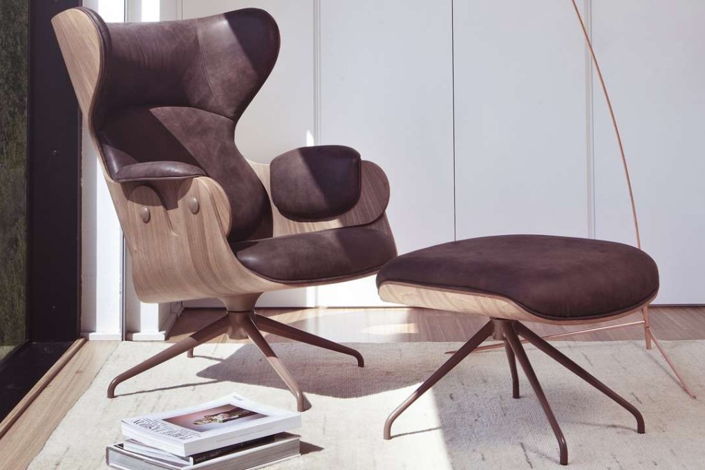 Lounger with footstool, by BD Barcelona.