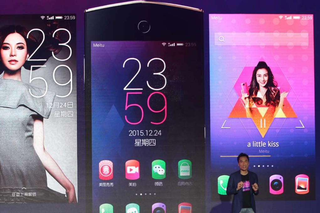 Chinese venture capitalist Mike Cai cited Meitu (pictured), which makes smartphones as well as camera and video apps, as a good example of a Chinese tech firm that is looking to expand overseas. Photo: Simon Song
