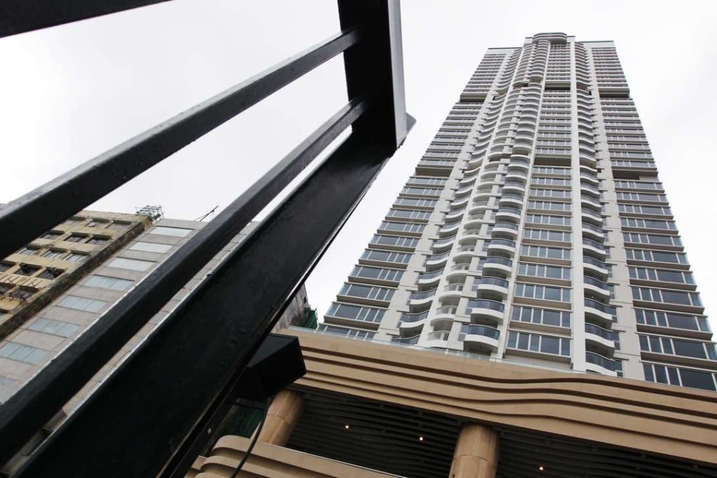 Exterior of Bayview, a Kerry Properties residential project in To Kwa Wan. The developer said turnover tumbled 29.12 per cent to HK$10.39 billion last year. Photo: Nora Tam