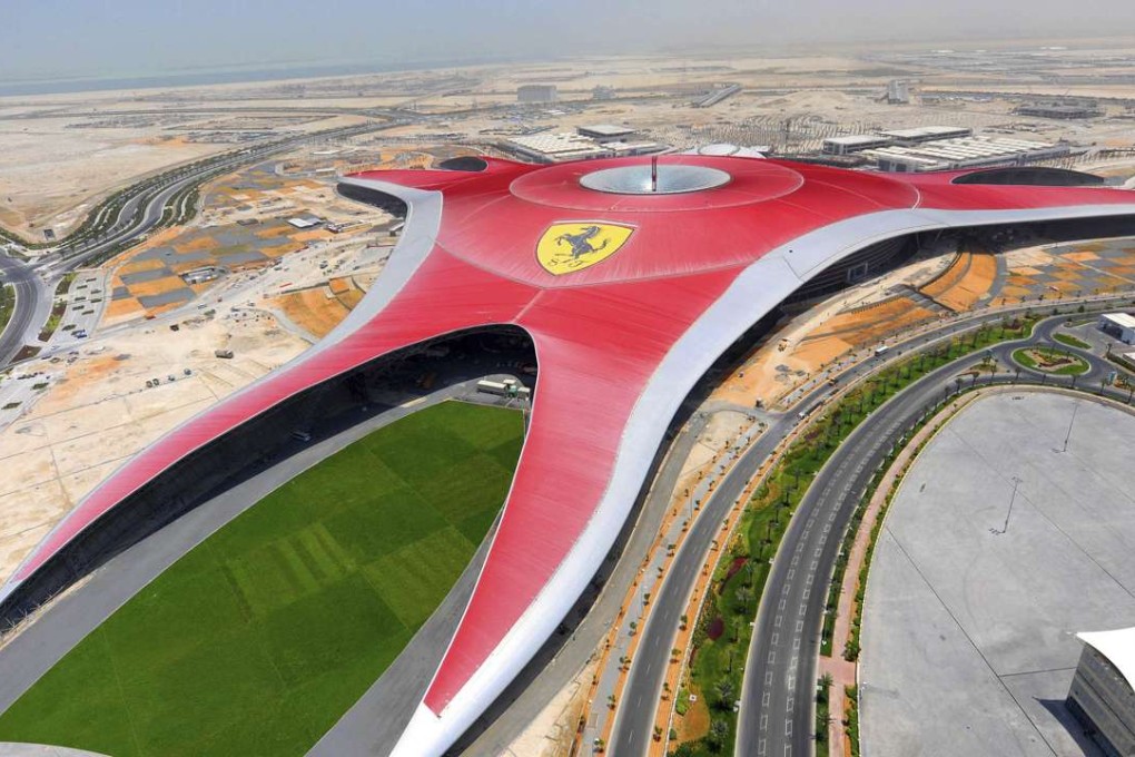 The Ferrari World theme park in Abu Dhabi, which opened in 2010 and boasted what the company said at the time was the world’s fastest roller coaster. Photo: AP