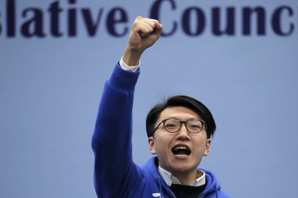 Hong Kong Indigenous candidate Edward Leung Tin-kei was a surprise package in the New Territories East by-election. Photo AP