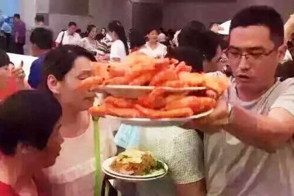 The tourists piled their plates high with seafood. Photo: Facebook