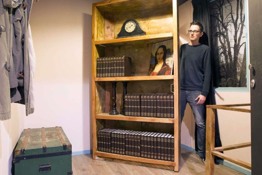 An employee in the Escape Bunker leisure venue in Valkenswaard, the Netherlands. Photo: EPA