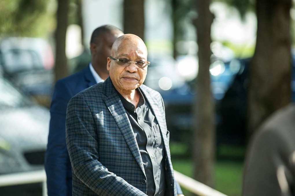 South African President Jacob Zuma arrives to attend the ANC’s National Executive Committee meeting on Friday in Pretoria. Photo: AFP