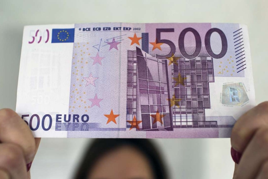 The European Central Bank has plans for a helicopter money drop an says it has yet to study the concept. Photo: Bloomberg