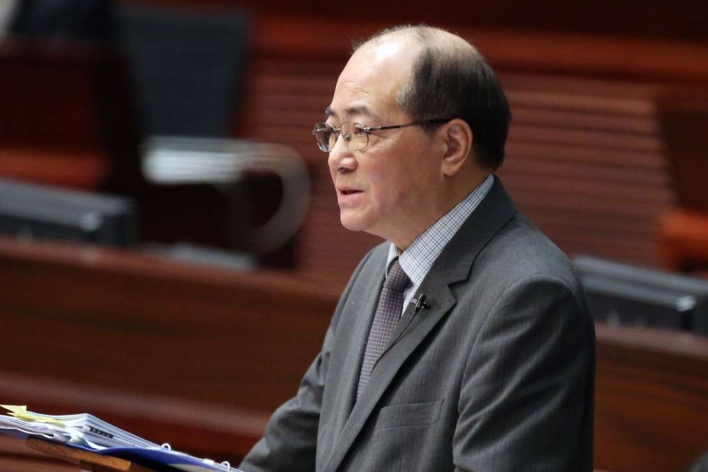 Secretary for Education Eddie Ng Hak-kim attending a Legislative Council meeting last week. Photo: K. Y. Cheng