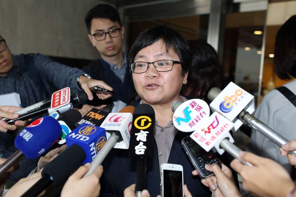 Hong Kong Journalists Association chairwoman Sham Yee-lan decries the state of press freedom. Photo: Dickson Lee
