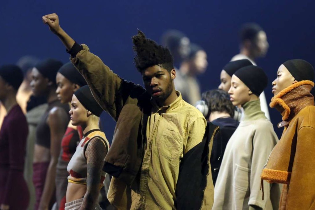 Kanye West’s Yeezy Season 3 presentation during New York Fashion Week last month was presented almost completely by black models. Photo: Reuters