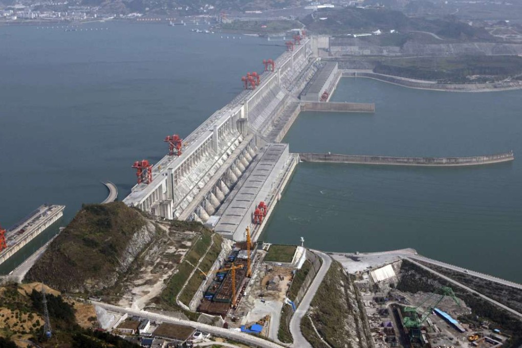 Construction of the controversial Three Gorges Dam, in Yichang, Hubei province, began in 1994. Photo: Reuters