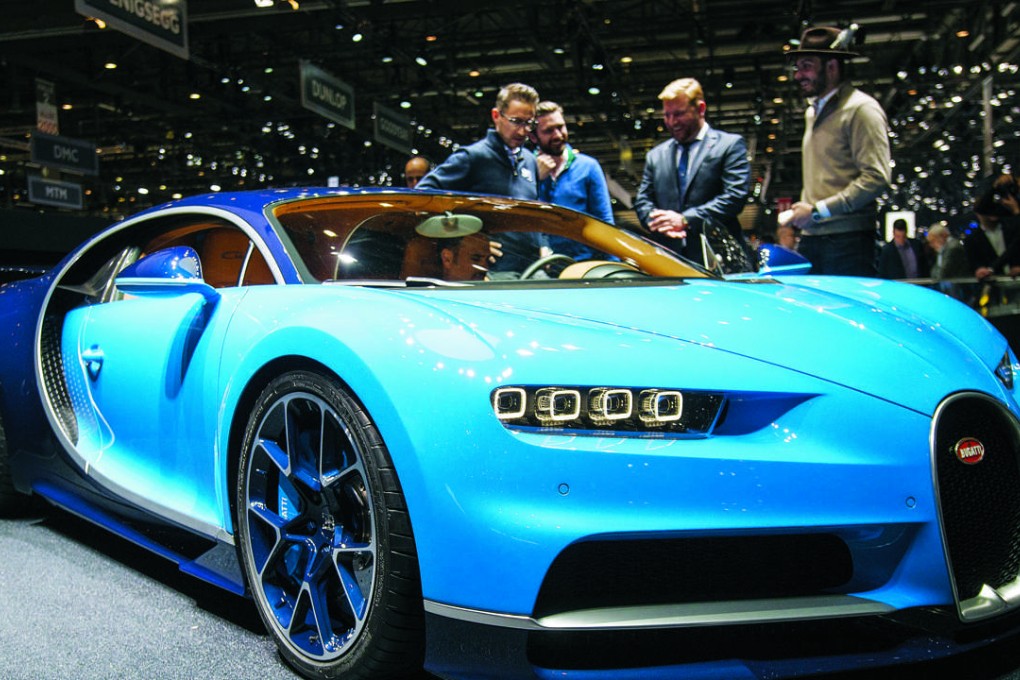 The new Bugatti Chiron on display at the 86th Geneva International Motor Show in Geneva. Photo: EPA