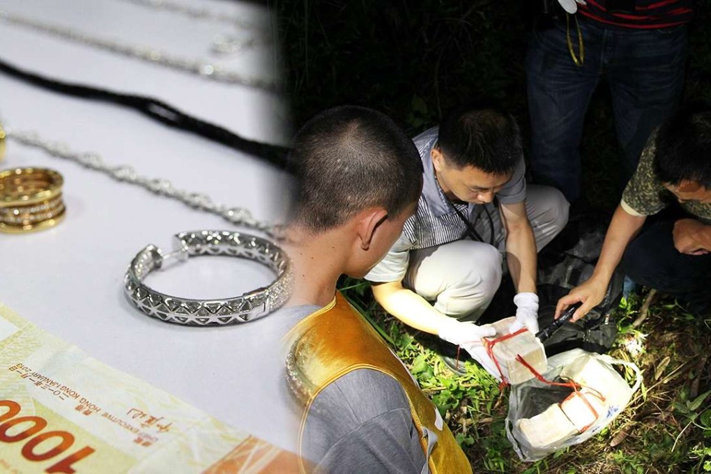 Photos released by Shenzhen police showed items recovered concerning the kidnap case. Photo: SCMP Pictures