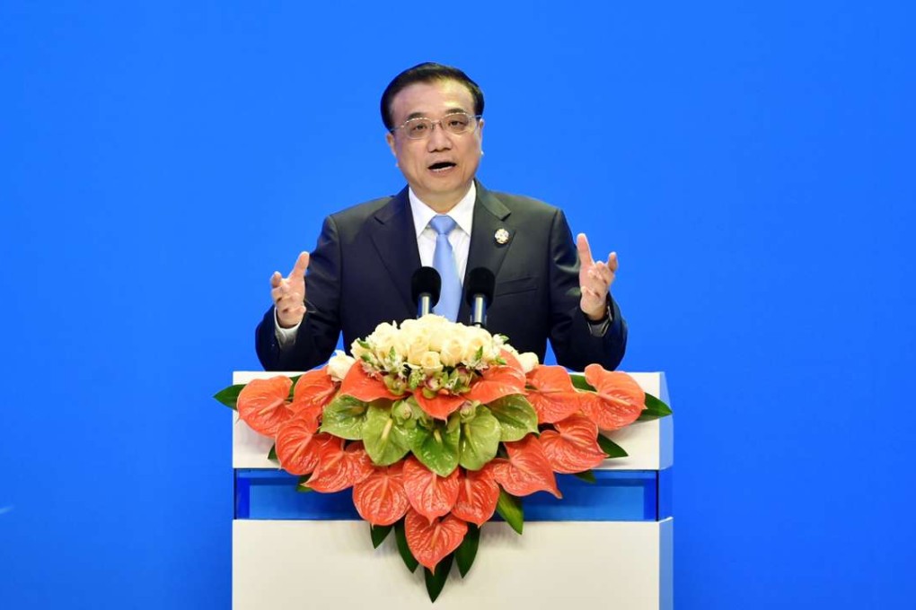 Chinese Premier Li Keqiang delivers a speech at the opening ceremony of the Boao Forum for Asia (BFA) annual conference in Boao, Hainan. Photo: Xinhua