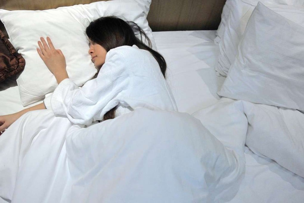 A sleep tester at a hotel. For China’s upwardly mobile travellers, picking a hotel is no longer just about price. Photos: Imaginechina