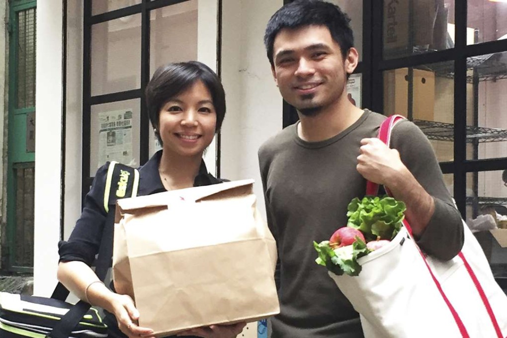 Shopping start-up Jou Sun’s founders, Jessica Lam and Hinz Pak Yu-hin.