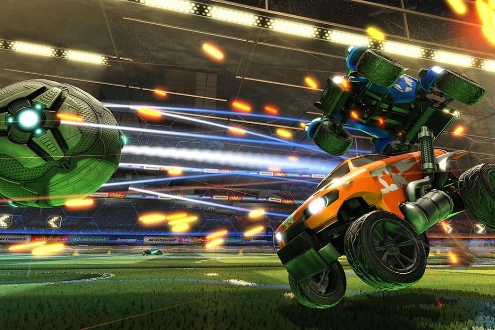 In Rocket League, you play soccer. Using rocket-powered cars. The game has been a runaway success.