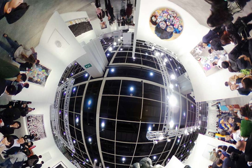 Visitors at Art Basel on the first public day of the show. Photo: SCMP Pictures