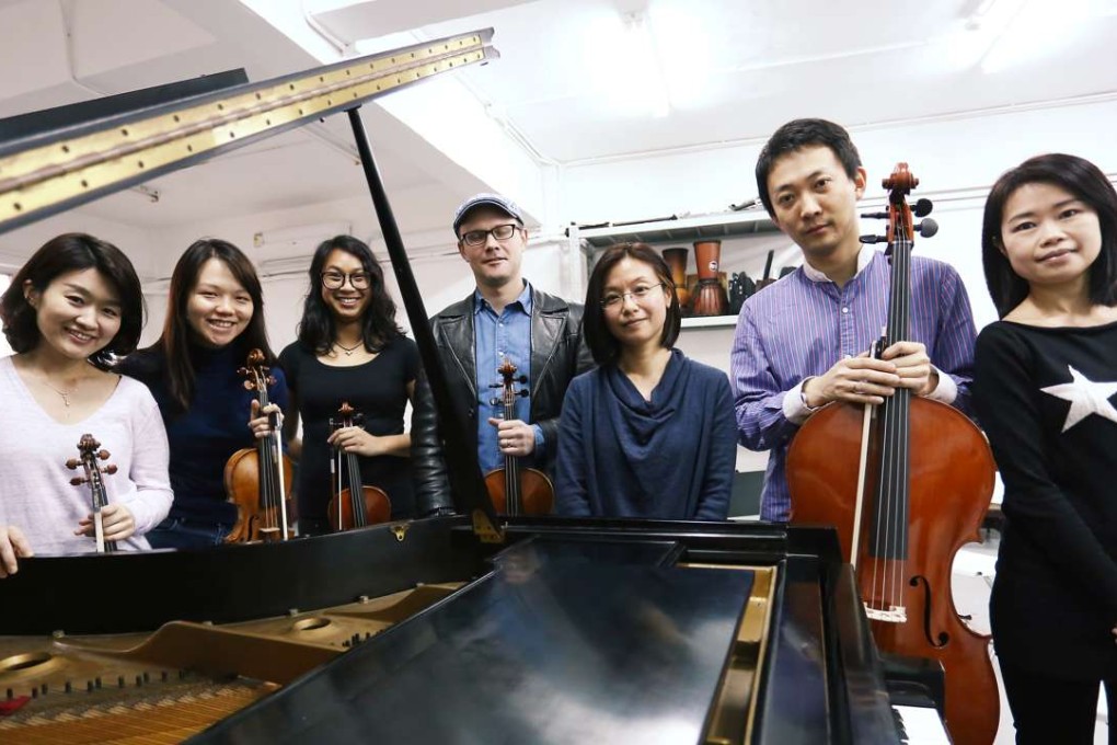 Ensemble-affiliated members participating in the South Korean festival, pictured in North Point. Photo: Jonathan Wong
