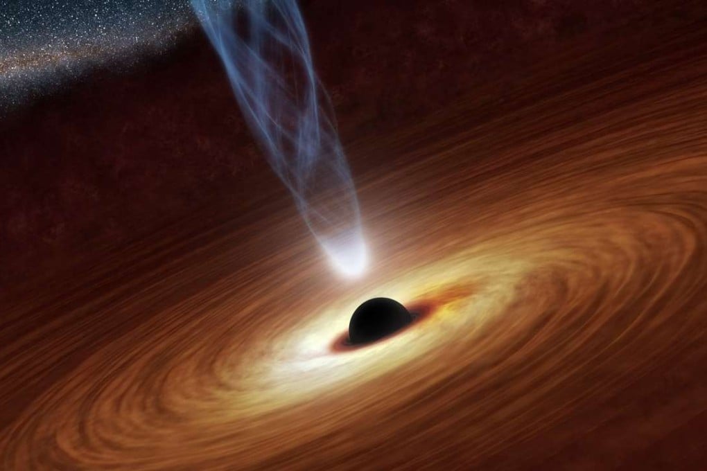 A Nasa artist’s concept illustration of a supermassive black hole. Photo: Reuters
