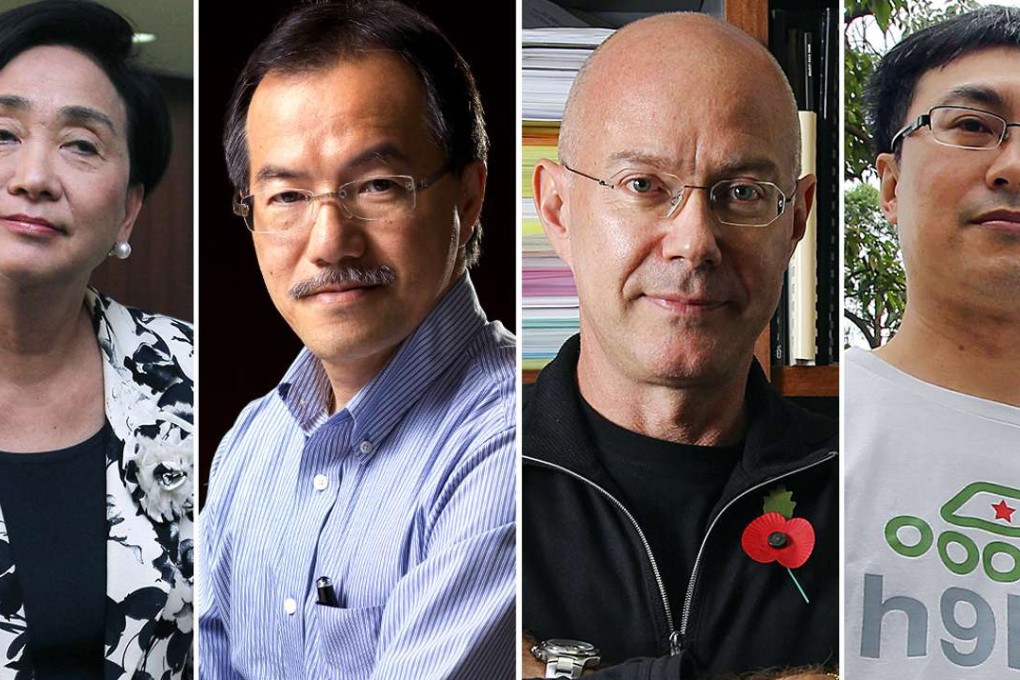 Emily Lau Wai-hing, Fernando Cheung Chiu-hung, Mark Daly and Chong Yiu-kwong. Photos: Dickson Lee and Edward Wong