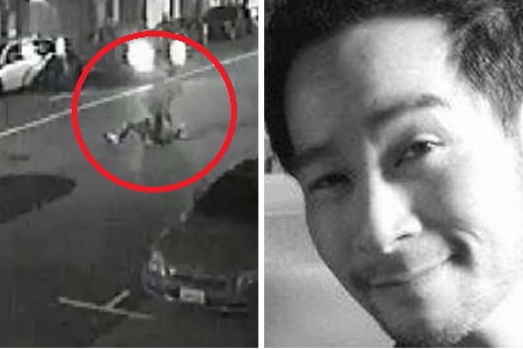 An image from a video provided by San Francisco police (left) shows British tourist Paul Tam as he is stabbed by a mugger on February 18. Tam (right) died on March 24. Photos: San Francisco Police Department