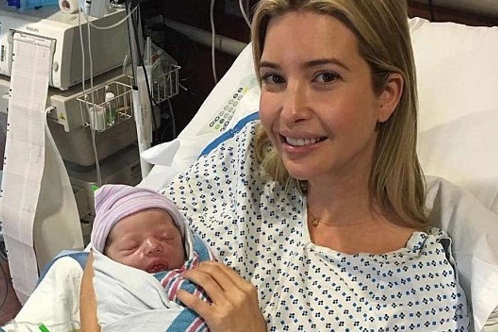 Donald Trump’s daughter, Ivanka, posted this picture of herself with new son Theodore James Kushner on Instagram on Sunday. Photo: Instagram