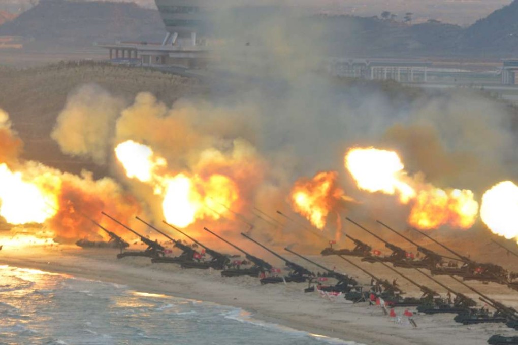 Artillery pieces are fired during a military drill in this photo released by North Korean media. The isolated state claims it has tested a hydrogen bomb in an underground explosion. Photo: Reuters