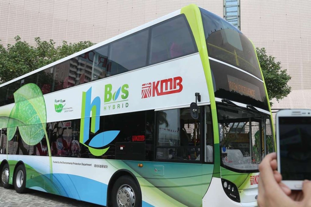 KMB introduced its first hybrid bus to the road in 2014. Photo: K.Y. Cheng