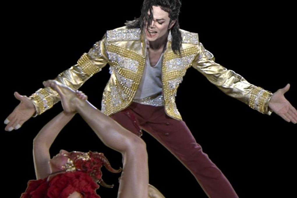 Holograms of Michael Jackson and another dancer perform at the Billboard Music Awards in 2014. Photo: Handout