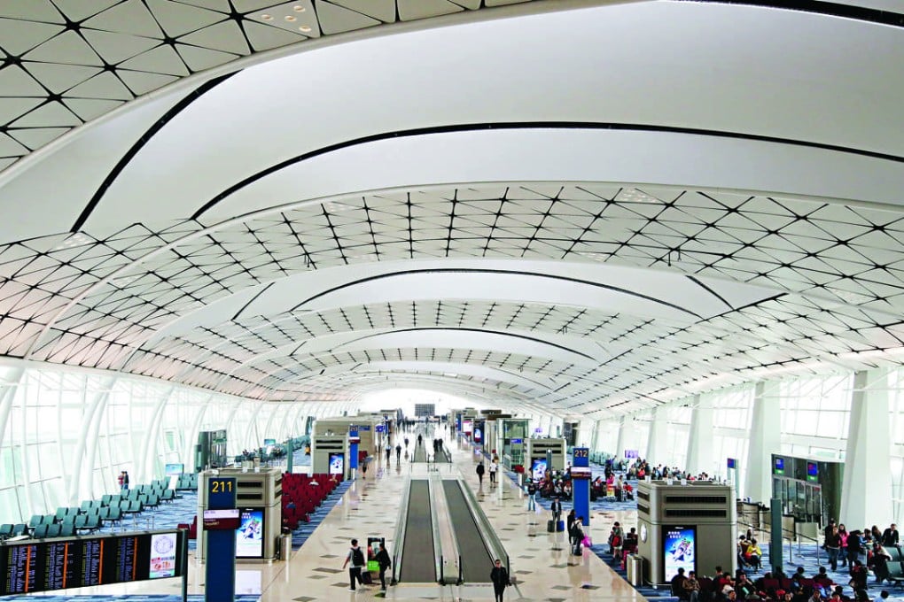 The 105,500 square metre plane-parking and passenger facility became fully operational yesterday, as airport chiefs insist it won’t negate the need for third runway. Photo: Edward Wong