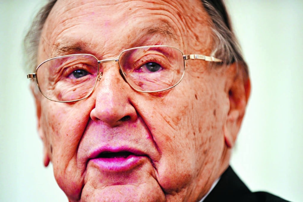 Former German foreign minister Hans-Dietrich Genscher. Photo: AFP