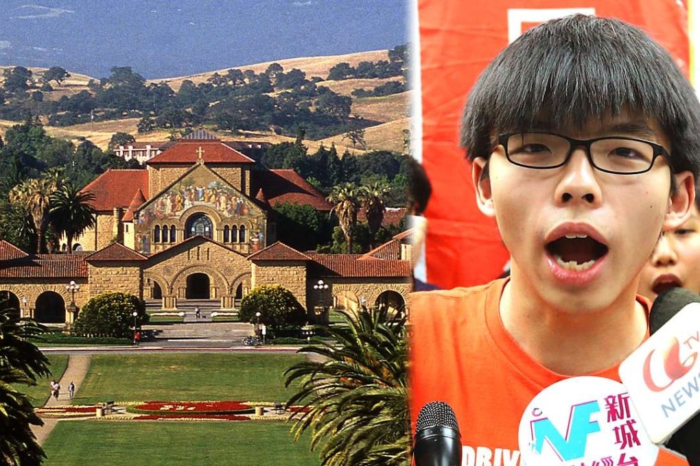 Student leader Joshua Wong may not make the cut for the Stanford elite programme. Photo: Felix Wong, SCMP Pictures