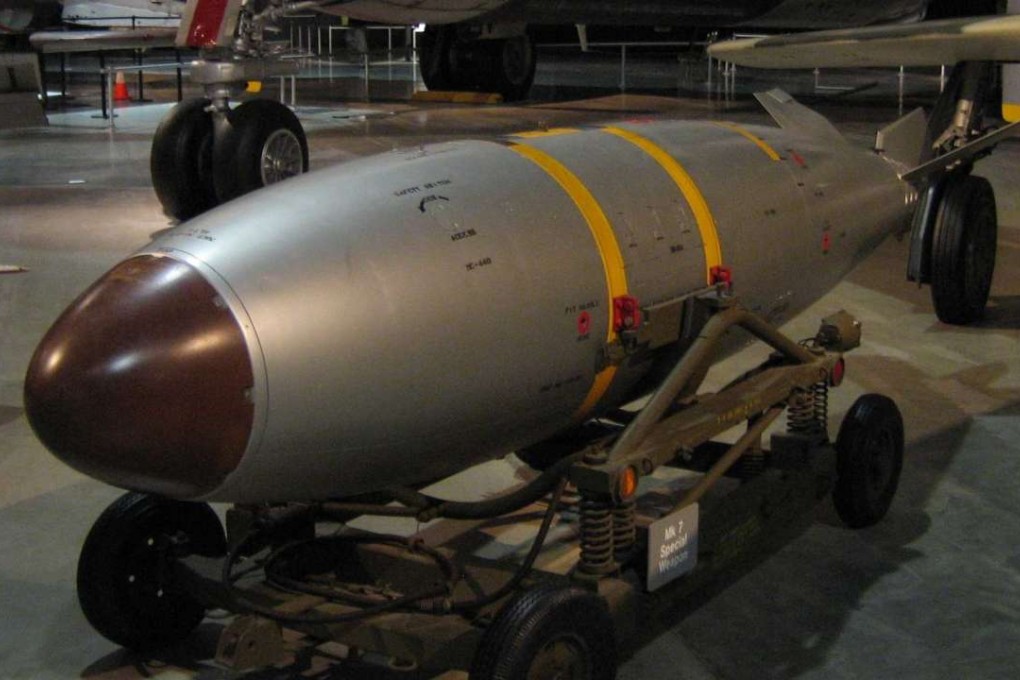 A deactivated US Mark 7 “Thor” atomic bomb, on display at the US Air Force Museum in Dayton, Ohio. Photo: Wikipedia
