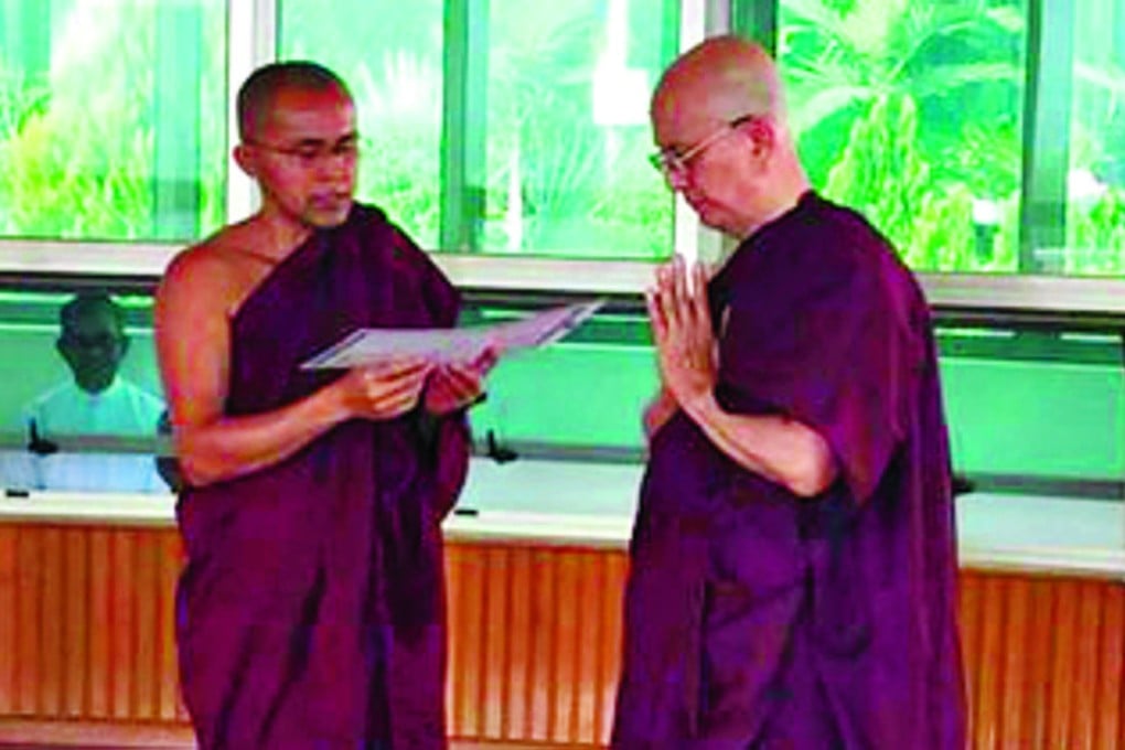 Myanmar President Thein Sein enters monkhood for five days. Photo: AP