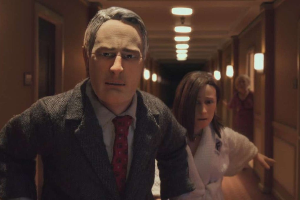 The characters Michael Stone (voiced by David Thewlis) and Lisa Hesselman (Jennifer Jason Leigh) in Anomalisa (Category: III). Directed by Charlie Kaufman and Duke Johnson, the film also features the voice of Tom Noonan.