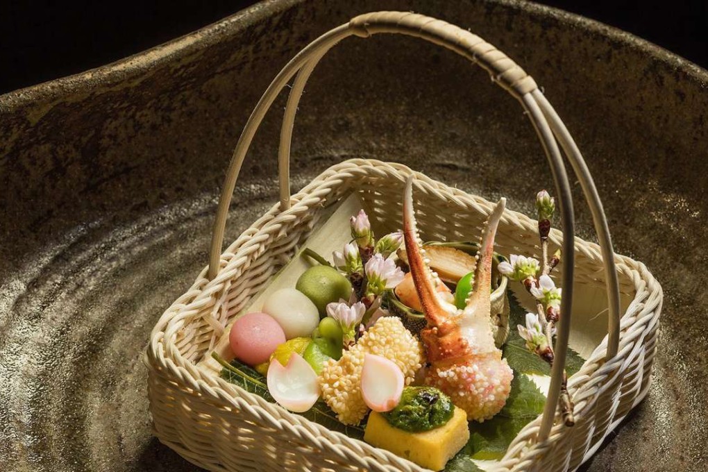 Kaetsu’s sakura kaiseki set meal.