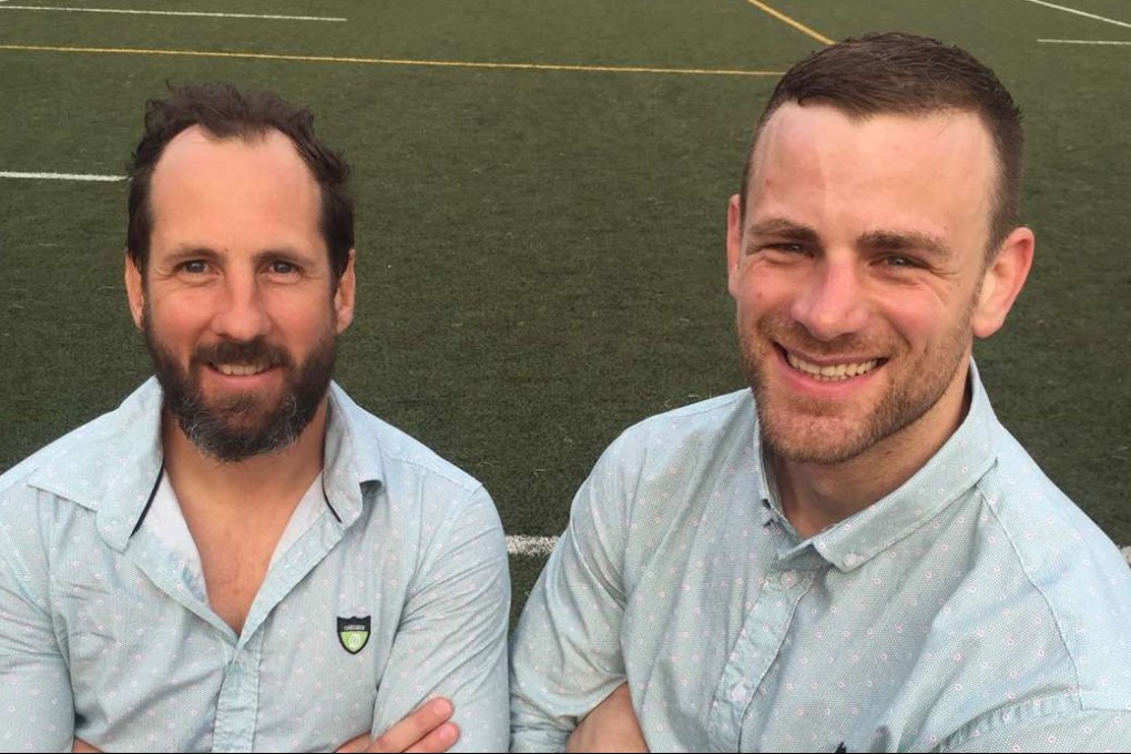 Germany coach Chad Shepherd and captain Clemens von Grumbkow. Photos: Alex Jenkins